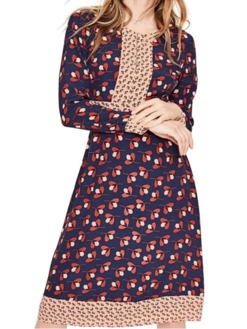 Boden Daisy Conker Midi Dress Size 18L
